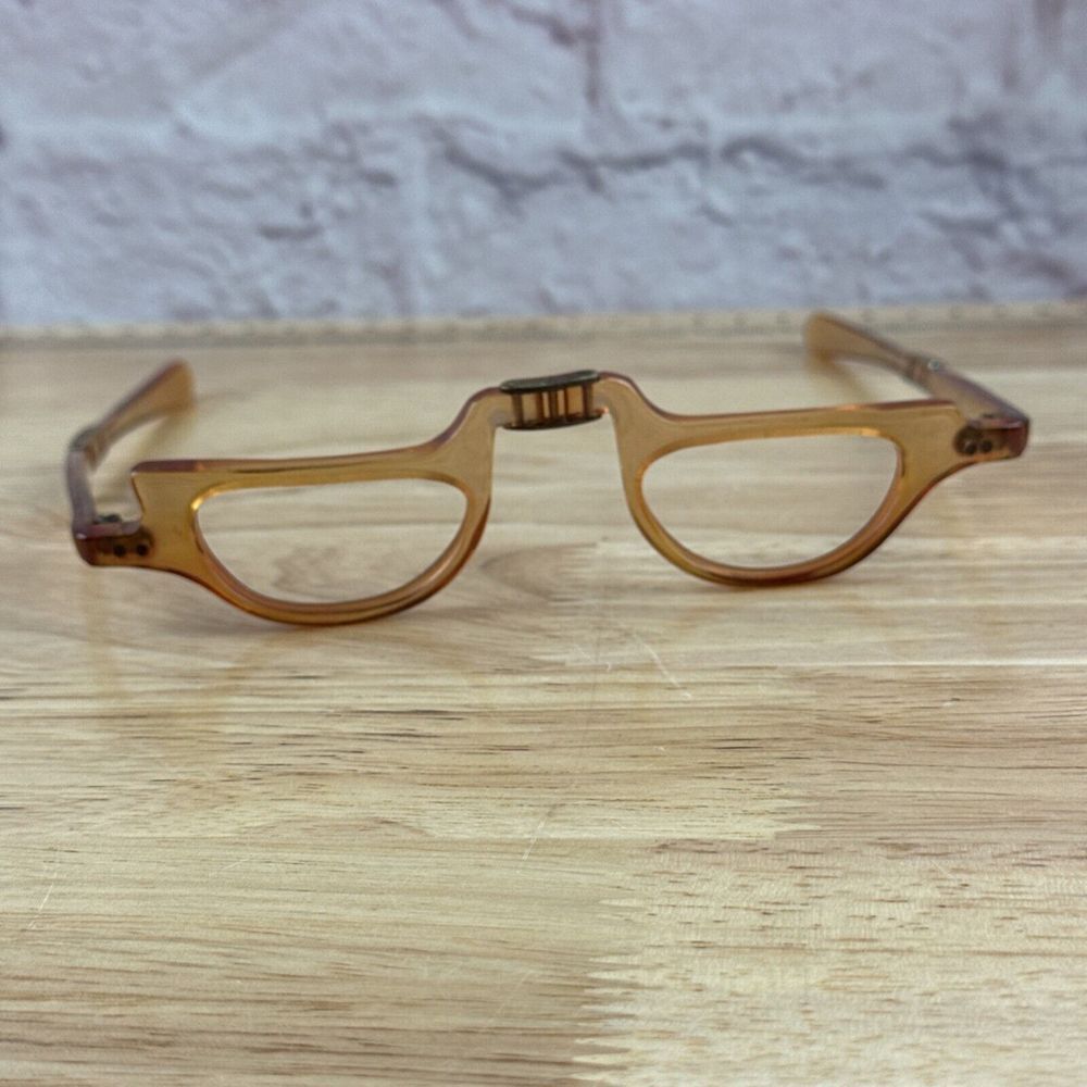 Vintage Men's glasses 1970s‎ / ITALFORM /folding eyeglasses/tortoise glasses - Picture 2 of 7